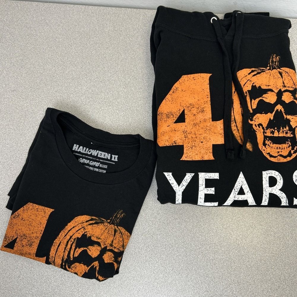 Gutter Garbs Halloween II, 40‎ Years, Set Of T Shirt & Sweatshirt, Black,  Small - Picture 12 of 12